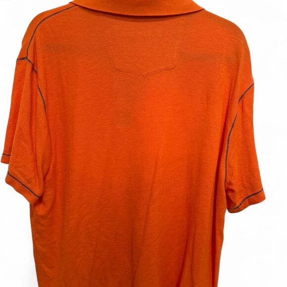 Robert Graham Men's Orange Polo Shirt w/Colorful Color Sz 2XL - Picture 5 of 5